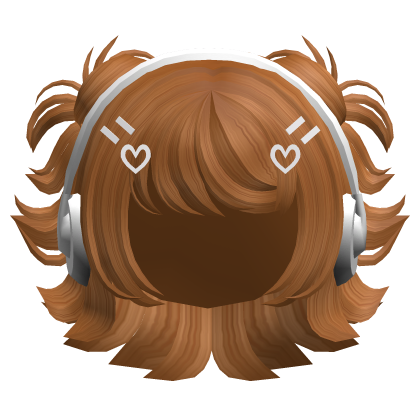 Cute Mini Buns w/ Y2K Headphones(Ginger) Roblox item
