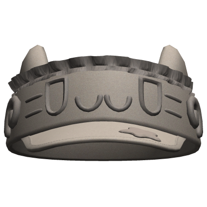 Kawaii Chill Cat Visor Faded Beige