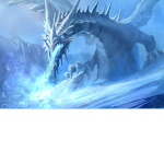 The beautiful ice dragons
