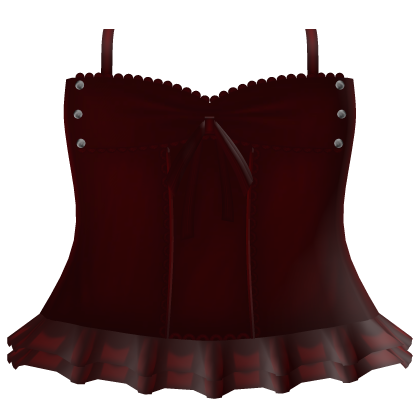red 3.0 dress with studs gothic Roblox item