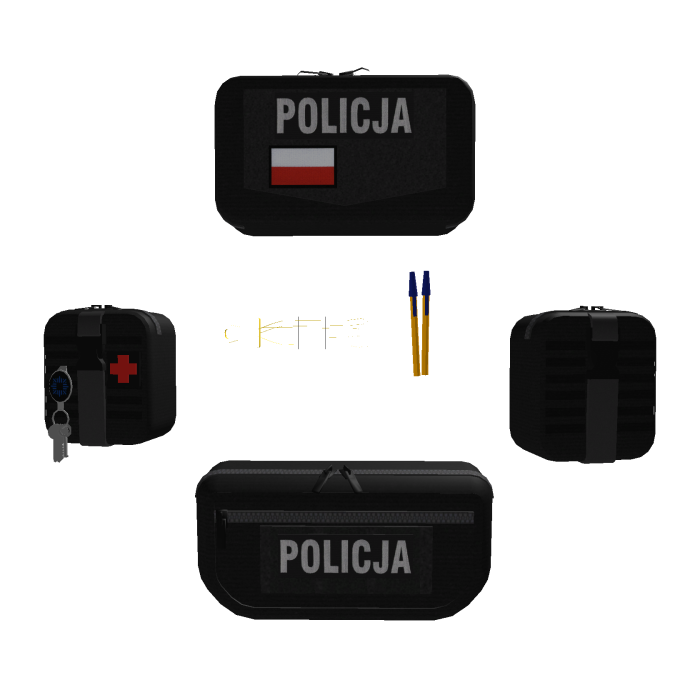 Polish Police Tactical Black Plate Carrier Addon 3