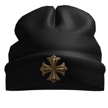 Worn in goth beanie