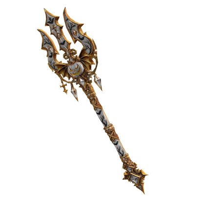 Golden White Pumpkin Trident Roblox item