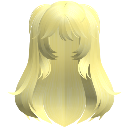 yellow cute fluffy anime protagonist hair Roblox item