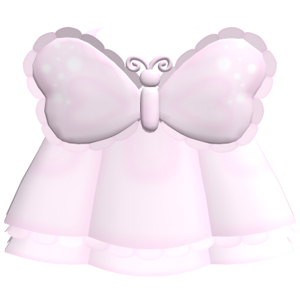 ♡ kawaii pink butterfly bubbly dress Roblox item