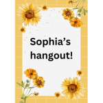 Sophia’s hangout!