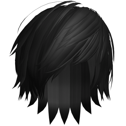 Messy Emo Scene Hair (Black) Roblox item