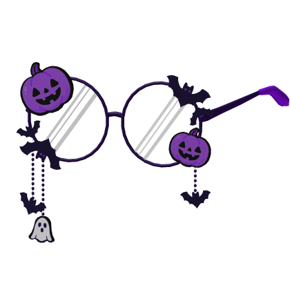 Purple Halloween Glasses