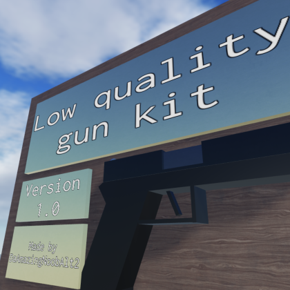 Low poly gun models