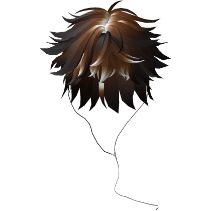 Y2K emo boy with headphones, bronw hair