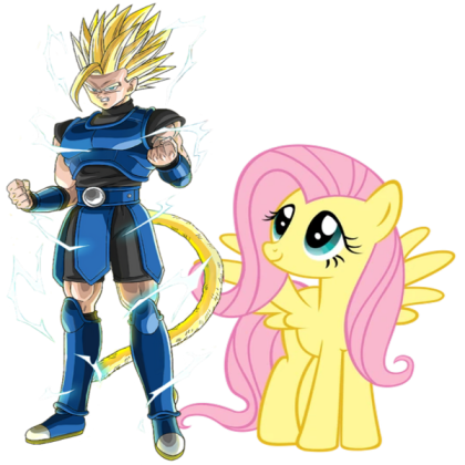 Shallot (Dragon ball legends) and fluttershy (MLP) Roblox decal