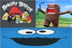 DOMO,ANGRY BIRDS,COOKIE MONSTAH EPIC FANS!