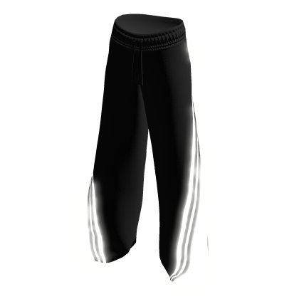 Black Oversized Sweatpants/White Glow[2AM]