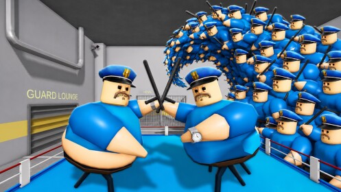 Fuga dalla prigione della polizia dello tsunami! (Obby) 