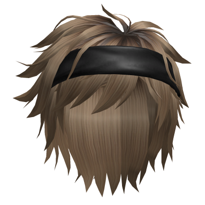 Messy Anime Boy Blonde Hair /Headband Roblox item