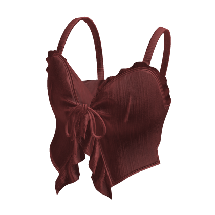 Red Tie Crop Top thumbnail