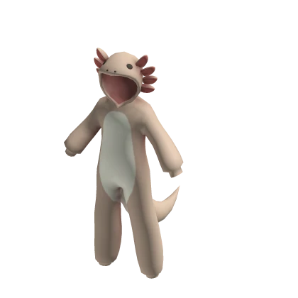 Axolotl Animal Onesie Roblox item thumbnail