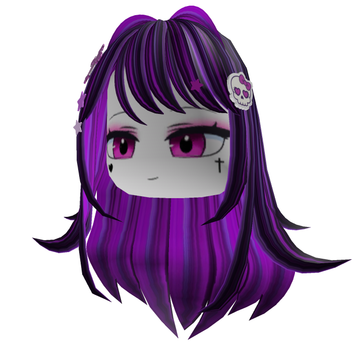 💜Purple Anime Girl Hair
