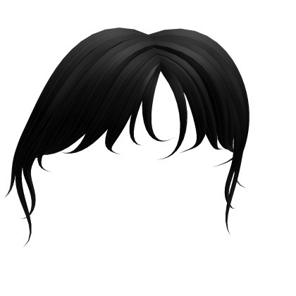 Messy Bangs in Black