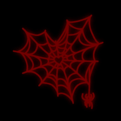 red spiderweb y2k emo goth aesthetic heart Roblox decal