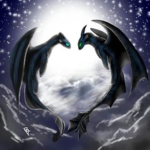Nacht schatten Drachen