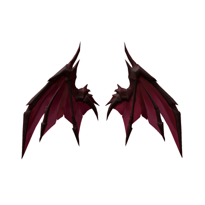 Crimson Red Sharp Dragon Wings Gothic Roblox item