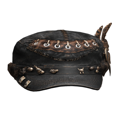 Dark Feather Cap Black