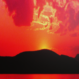 Run into a sunset