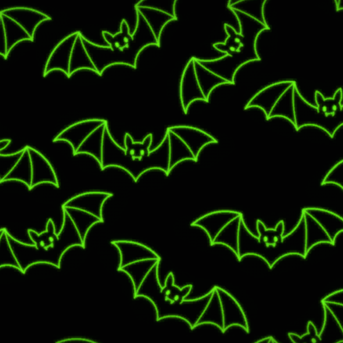 Green Glowing Bats