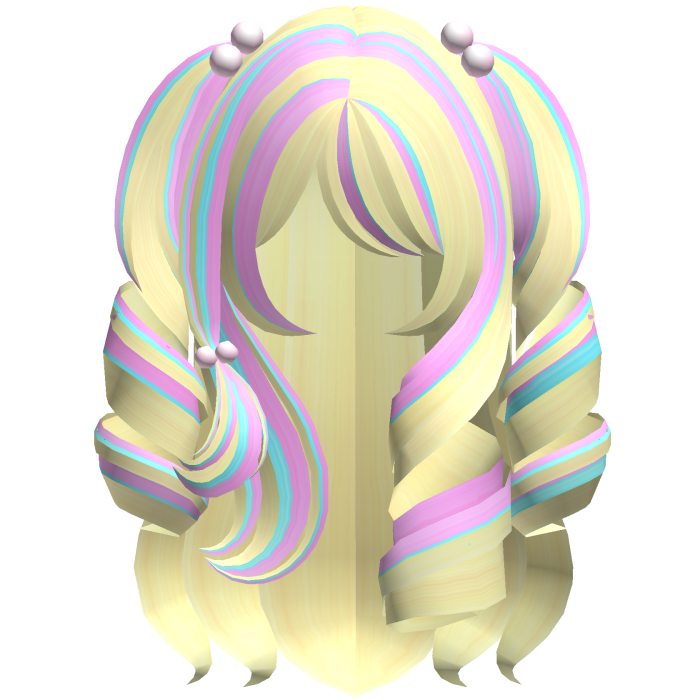 Cute Long Princess Curls In Pastel Yellow