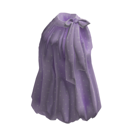 Bow Halter Bubble Top (Purple)