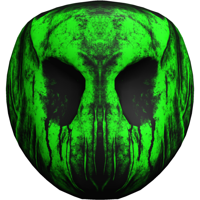 Green Scary Halloween Mask