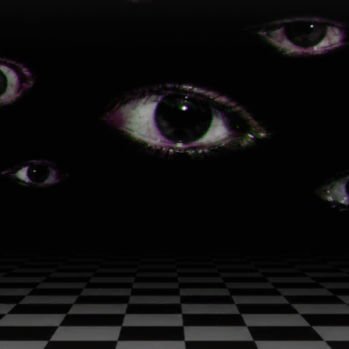 Creepy Weirdcore Eyes Horror Illusion Background