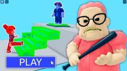 Ucieczka z domu drużyny BARRA! 👵🏻 (OBBY dla 2 graczy) 