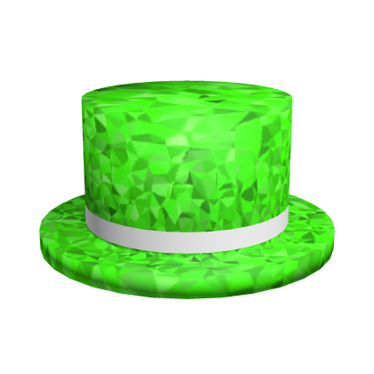 Green Sparkle Time Classic Top Hat