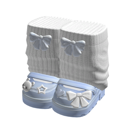 Blue Charm Doll Platform Shoes