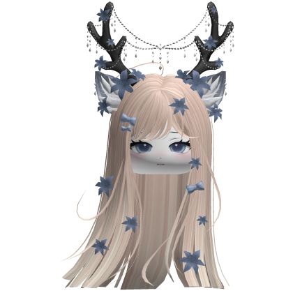 Ethereal Christmas Fairy Fawn Hair w/ Antlers