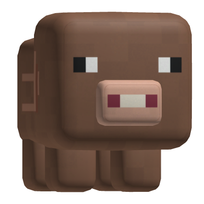 Brown Pixel Pig