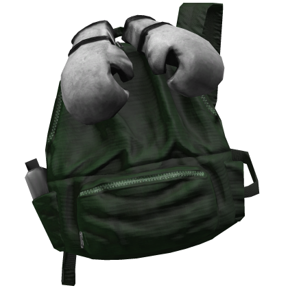 Green Boxing Glove Grunge Backpack 1.0 Roblox item