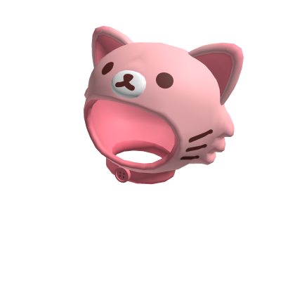 ‧˚꒰🐾୭ ˚. Capucha de Gatito Kawaii Rosa  Roblox item