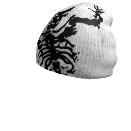 White y2k Skeleton Beanie | Roblox Item - Rolimon's