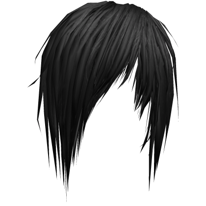 Sideswept Fringe Addon`black Roblox item