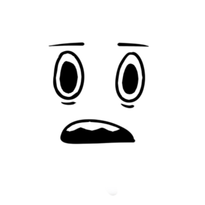Shocked face Roblox decal