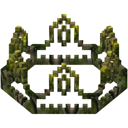 Wanwood Green 8-Bit Royal Crown Outline (Addon) Roblox item