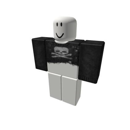 emo matching skeleton black sweater ok
