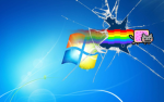 NYAN CAT ON WINDOWS SCREEN
