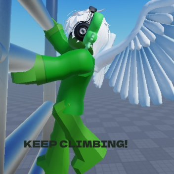 Plain Baseplate With A Tall Ladder That Leads To..