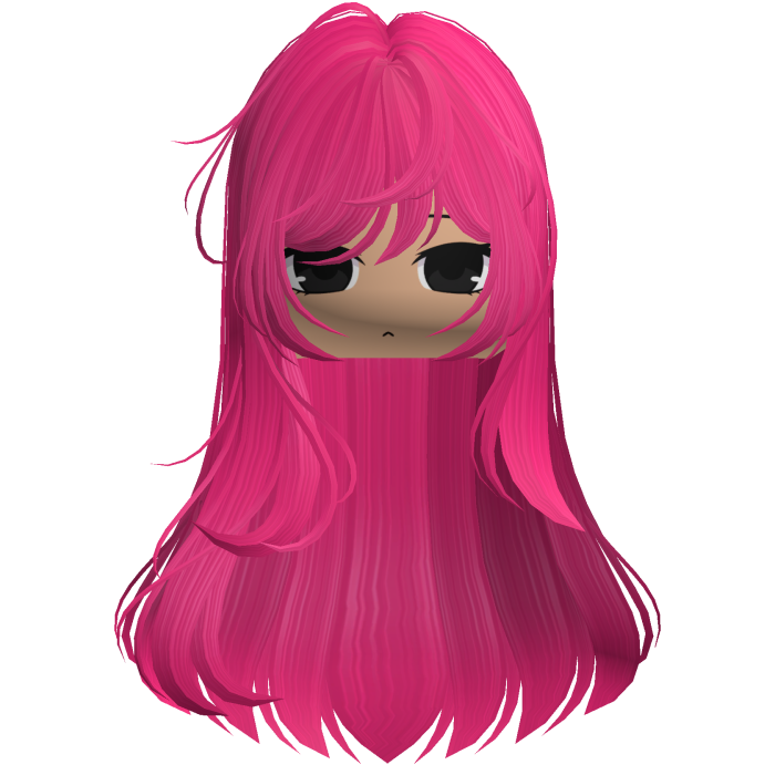 Long Straight Girl Hair (Pink)