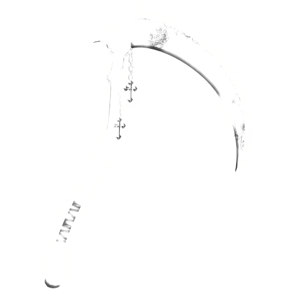 GLOWING Emissive Reaper Back Scythe, White 4 Roblox item