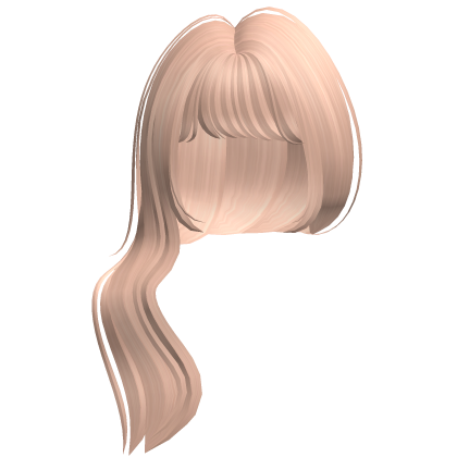 blonde long tidy low ponytail hair Roblox item